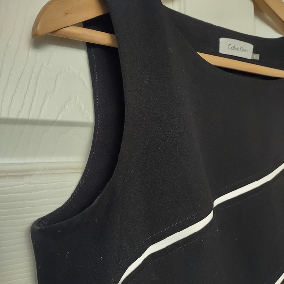 Women's Calvin Klein Black Sleeveless Cocktail Dress Size 4 Black - Picture 3 of 10